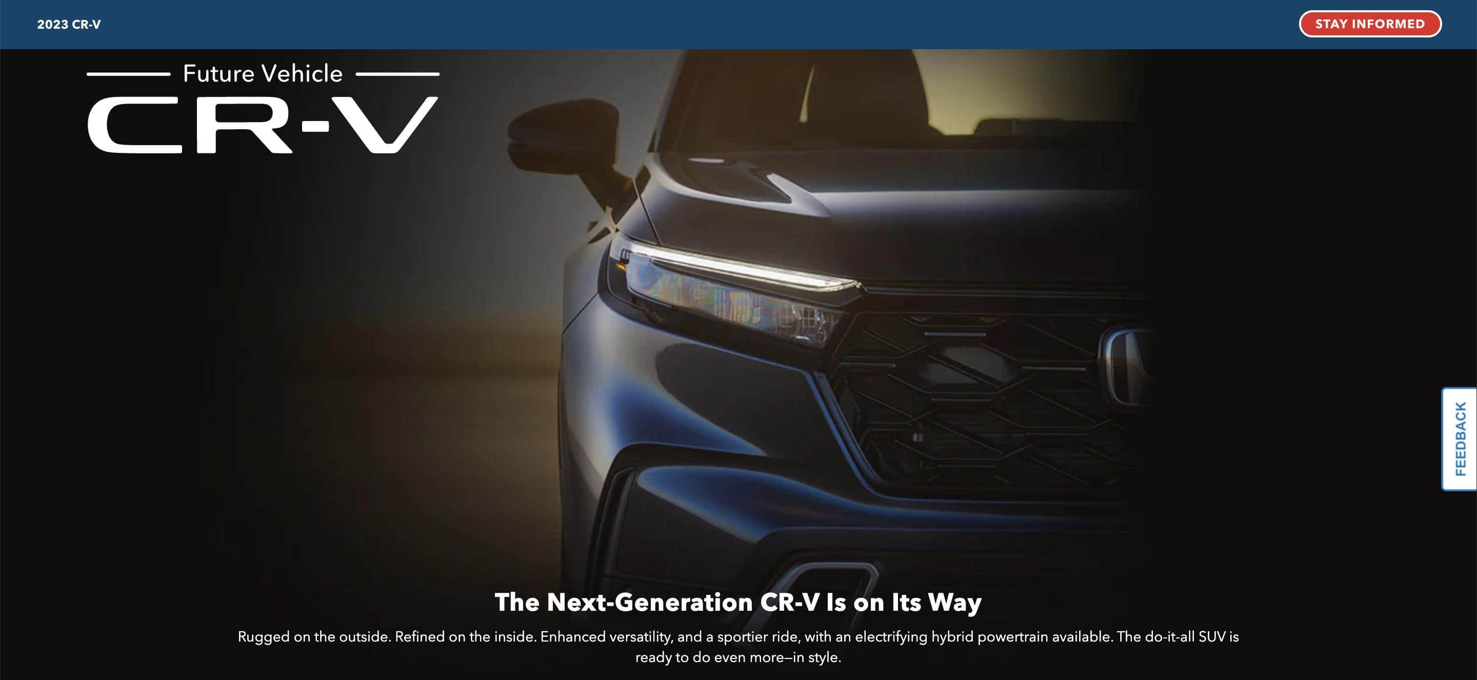 7座紧凑型SUV，新一代CR-V预告图曝光